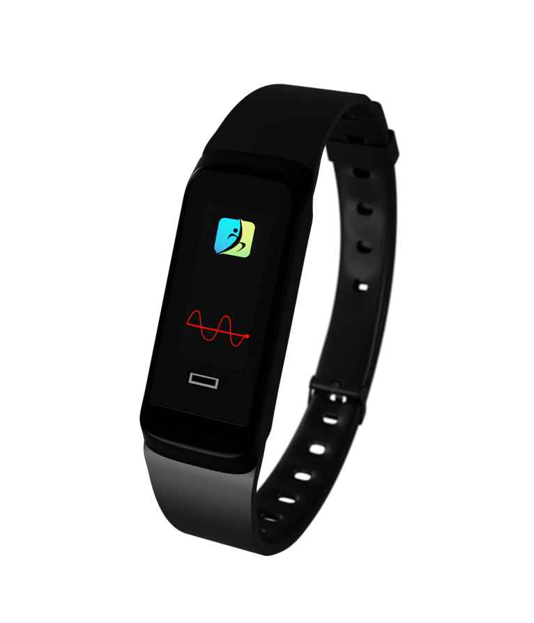 Black Alpha Wearable wristband